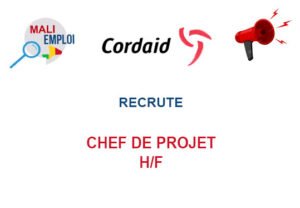 CORDAID RECRUTE CHEF DE PROJET H/F CHEF-PRO