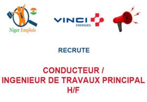 VINCI ENERGIES RECRUTE CONDUCTEUR/INGENIEUR DE TRAVAUX PRINCIPAL H/F CONDUC