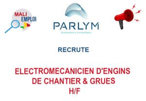 PARLYM RECRUTE ÉLECTROMECANICIEN D'ENGINS DE CHANTIER & GRUES H/F ELEC