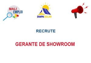 DIAPA SOLAR RECRUTE GERANTE DE SHOWROOM H/F GERANT
