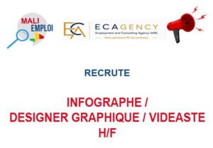 ECAGENY RECRUTE INFOGRAPHE /DESIGNER GRAPHIQUE/VIDEASTE H/F INFO