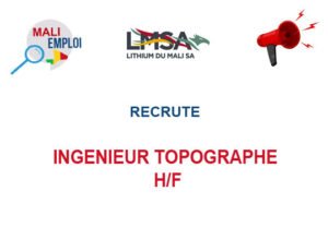 LITHIUM MALI RECRUTE INGENIEUR TOPOGRAPHE H/F INTOPO