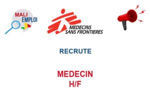 MEDECINS SANS FRONTIERES ESPAGNE RECRUTE MEDECIN H/F MED