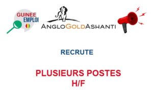 ANGLOGOLD ASHANTI RECRUTE PLUSIEURS POSTES H/F PLPOS