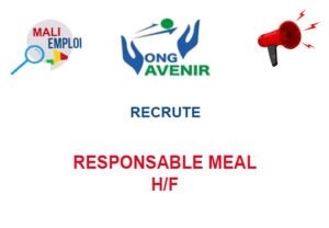 ONG AVENIR RECRUTE RESPONSABLE MEAL H/F RES-MEAL