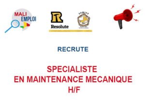 SOMISY RECRUTE SPECIALISTE EN MAINTENANCE MECANIQUE H/F SPEC