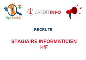 CREDIT INFO RECRUTE STAGIAIRE INFORMATICIEN H/F STGINF