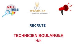 MBOUNA RECRUTE TECHNICIEN BOULANGER H/F TECHBOULAN