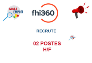 FHI 360 RECRUTE 02 POSTES H/F image