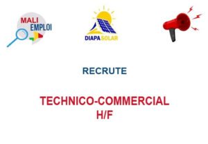 DIAPA SOLAR RECRUTE TECHNICO-COMMERCIAL H/F image