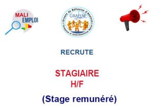 ONG GRAPHEM RECRUTE STAGIAIRE H/F stgre