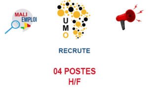 UMO INTERIM RECRUTE 04 POSTES H/F 04-POSS