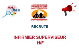 AMCP ALMIA RECRUTE INFIRMIER SUPERVISEUR H/F INFSD