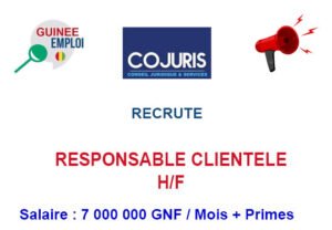 COJURIS RECRUTE RESPONSABLE CLIENTELE H/F RESCLIE