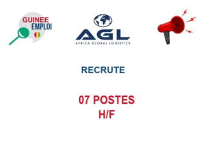 AGL GUINEE RECRUTE 07 POSTES H/F image