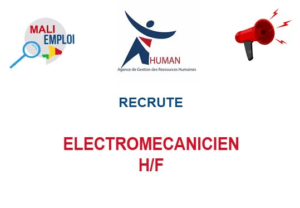 HUMAN MALI RECRUTE ELECTROMECANICIEN H/F image