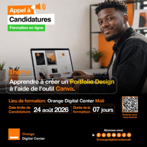 FORMATION GRATUITE EN CREATION DE DE PORTFOLIO DESIGN AVEC CANVA image