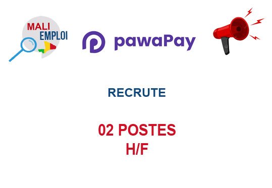 PAWAPAY RECRUTE 02 POSTES H/F