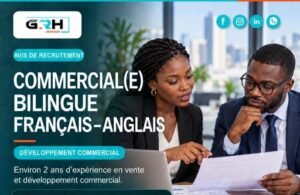 GRH SERVICE GUINEE RECRUTE COMMERCIAL BILINGUE H/F 1792079216667