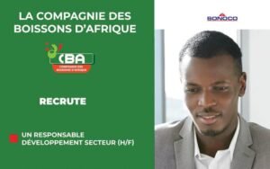 LA COMPAGNIE DES BOISSONS D'AFRIQUE RECRUTE UN RESPONSABLE DÉVELOPPEMENT SECTEUR (H/F) 1792520229866