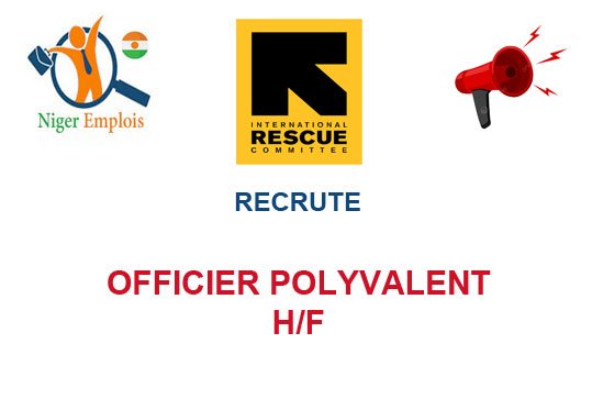 RESCUE NIGER RECRUTE OFFICIER POLYVALENT H/F