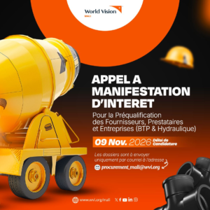 APPEL A CANDIDATURE WORLD VISION MALI image