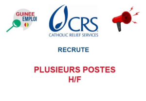 CRS GUINEE RECRUTE PLUSIEURS POSTES H/F image